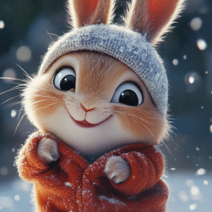 Conejo nieve infantil