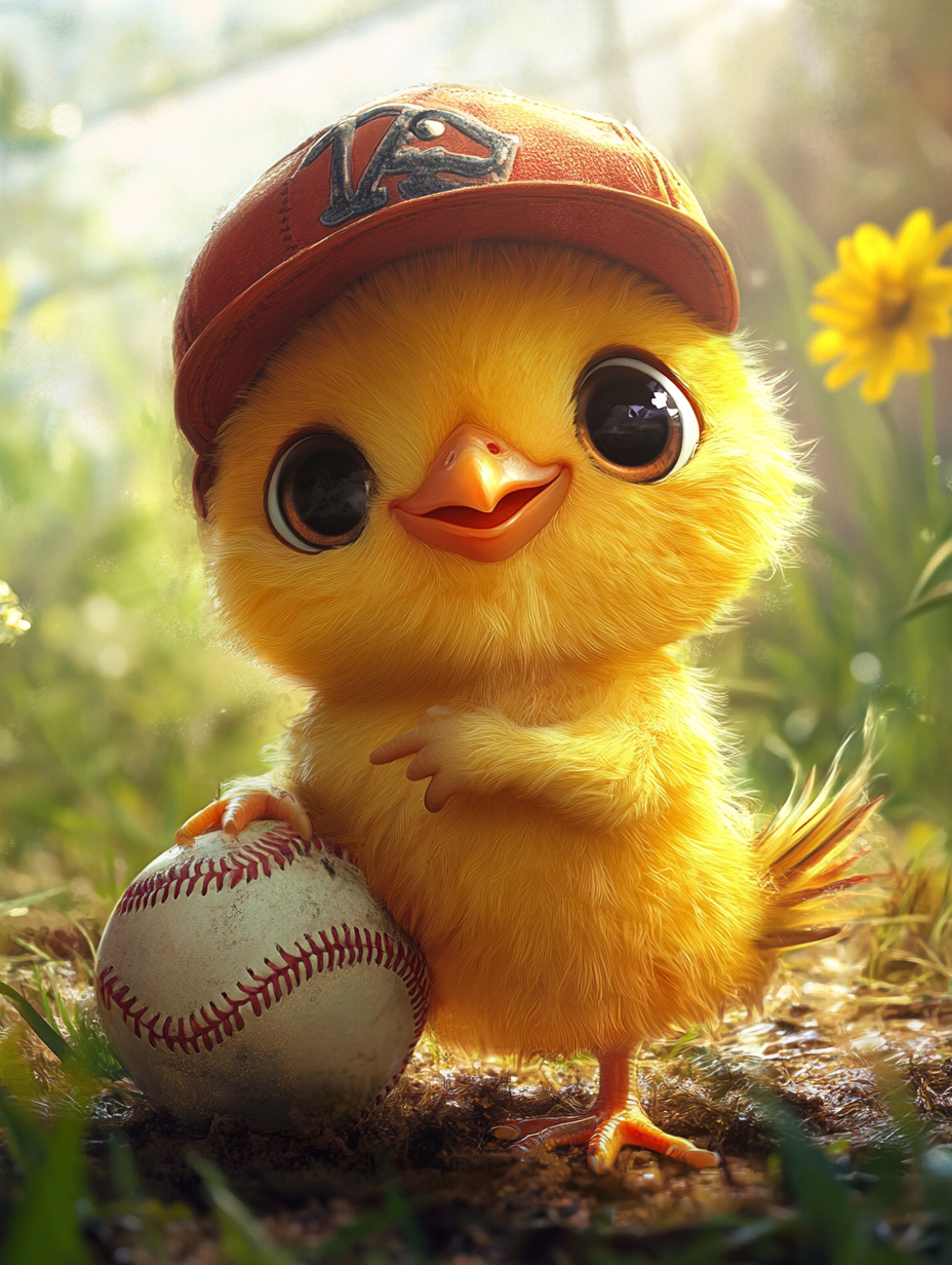 Pollito baseball infantil