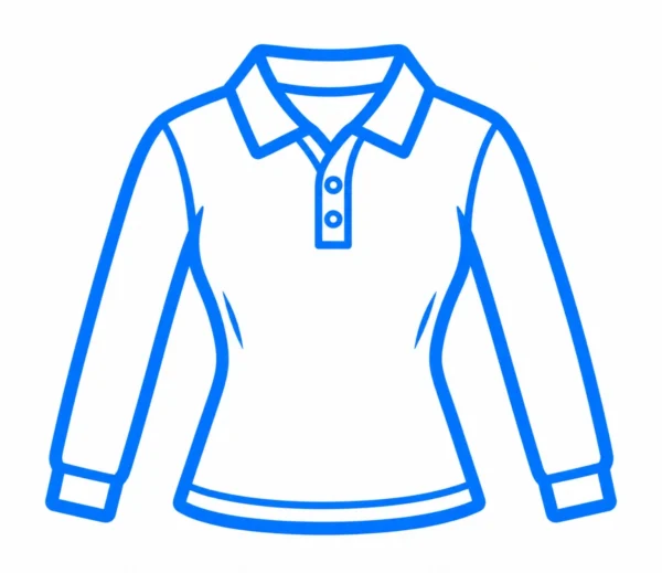 Polo de màniga llarga per a dona